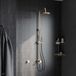 Hotbath Cobber stortdoucheset, hoofddouche 20 cm en doucheslang 1,5 mtr met ronde handdouche gepolijst messing pvd M438NBP1