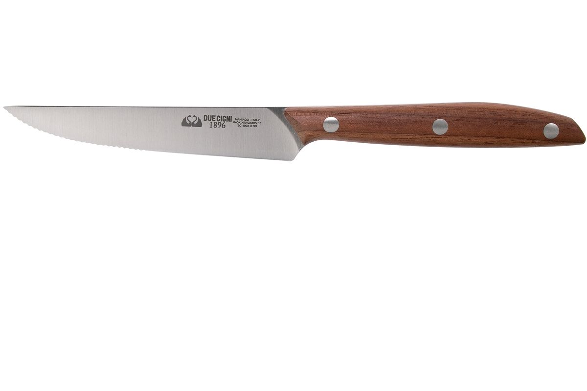Due Cigni 1896 2C1003DNO steakmes 11 cm - walnoothout