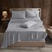 Hearth & Harbor Kingsize lakensets met extra hoge hoeken - geschikt voor matras 45-61 cm diep - extra hoge zakken - 6-delige kingsize lakens - kingsize lakens met diepe zak - grijs