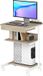 Fortuna Lai bureau roulant avec tiroir et étagères, 4 roues, compact, panneau de particules, métal
