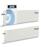 TUKA-i-AKUT 2 x 100 cm wandtijdschriftenhouder, acryl extra sterk, wandplanken brochure rek wandmontage voor documenttijdschriften kranten brochures boeken, transparant TKD8256-100cm-2x