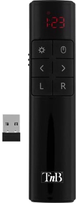 T'nB AIRMOUSE2 afstandsbediening IR Draadloos Zwart