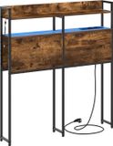 vidaXL Hoofdbord Gerookt eiken Bewerkt hout