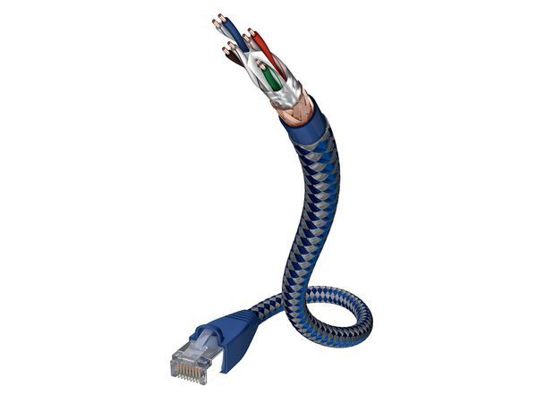 Inakustik Netwerkkabel - 3 m - Blauw/Zilver - 00480303
