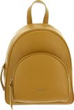 Coccinelle Leren Vrije tijd rugzak Rugzak Coccinelle Gleen Handback Grained Leather Citronella Mosterdgeel