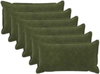 vidaXL HOUTEN Kussensloop Groen 40 x 80 cm Microfiber Fleece 6 stuks