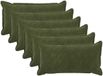 vidaXL HOUTEN Kussensloop Groen 40 x 80 cm Microfiber Fleece 6 stuks