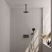 Brauer Gunmetal Carving Thermostatische Regendoucheset Inbouw - Hoofddouche 20 cm - Met Drukknoppen - Handdouche 3 Standen