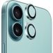 Blueo Film de protection pour caméra arrière Metal Frame pour Apple iPhone 16 Plus / 16, Verre trempé, Vert