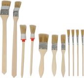 Kinzo Schilderkwasten - 11 Stuks - Synthetisch Haar - Geschikt voor Lakken op Hout