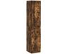 vidaXL Wandgemonteerde Badkamerkast Gerookt eiken 33 x 34,5 x 160 cm