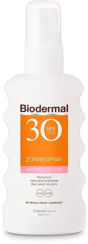 Biodermal Zonnespray Gevoelige Huid SPF30