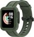 By Qubix - Siliconen sportband met case - Donkergroen - Geschikt voor Xiaomi Redmi Watch 2 (Lite)