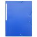 Waytex Elastische map, 3 kleppen, polypropyleen, A4, blauw