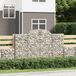 Maison Exclusive - Geknoopte gaasbakken, 18 stuks, 200x30x120/140 cm, verzinkt staal
