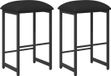 vidaXL Barkruk Zwart 40 x 32 x 64 cm