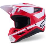 Alpinestars S-M3 Heat Casque de motocross, rouge/blanc, M (57/58)
