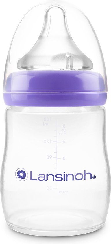 Lansinoh Natural Wave Fles 240 ml - Transparant - 1 stuk(s)