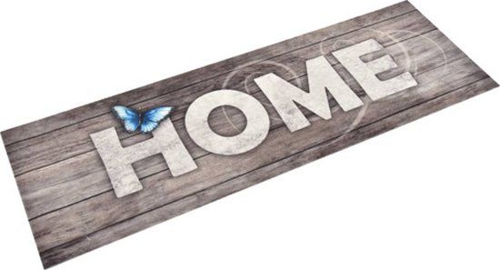 vidaXL Keukenmat wasbaar Home 60x180 cm