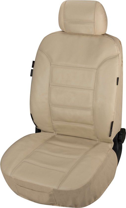 Walser Autostoelhoes Billy van echt leer beige ZIPP-IT - Universeel