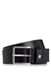 BOSS Leren Riem Ther-Flag-E Sz35 Leather Belt W115 Black Zwart
