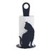 Arti & Mestieri Zwarte kat tafelrolhouder van staal