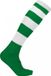 PROACT® Gestreepte Sportsokken PA021 - Dark Green / White - 35/38 EU