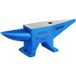 VEVOR Aambeeld voor smid, Aambeeld met hoorn, 20KG, 452 mm lengte, Gereedschap, Draagbaar, Gietijzer, Gesmeed staal, Aambeeld voor smederij, Gewicht, Stalen aambeeld voor smid, met rond en vierkant gat, Blauw