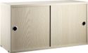 String Cabinet sliding doors CD7830-06-1 ash brown wood 78x30 cm