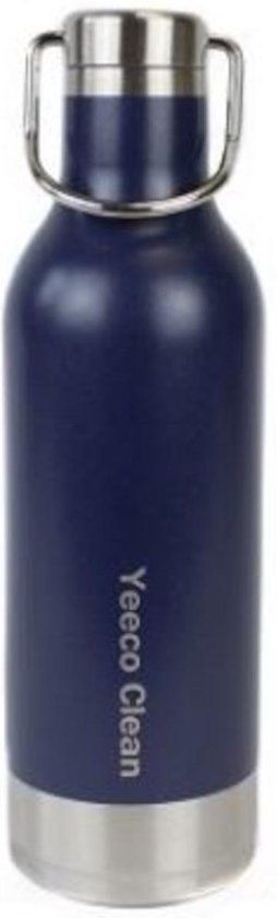 Generic Yeeco Clean Thermos Flask - 473 ml - Blue - Stainless Steel