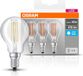 Osram 10+2 x LED Filament Goutte 4W = 40W E14 clair 470lm blanc neutre 4000K