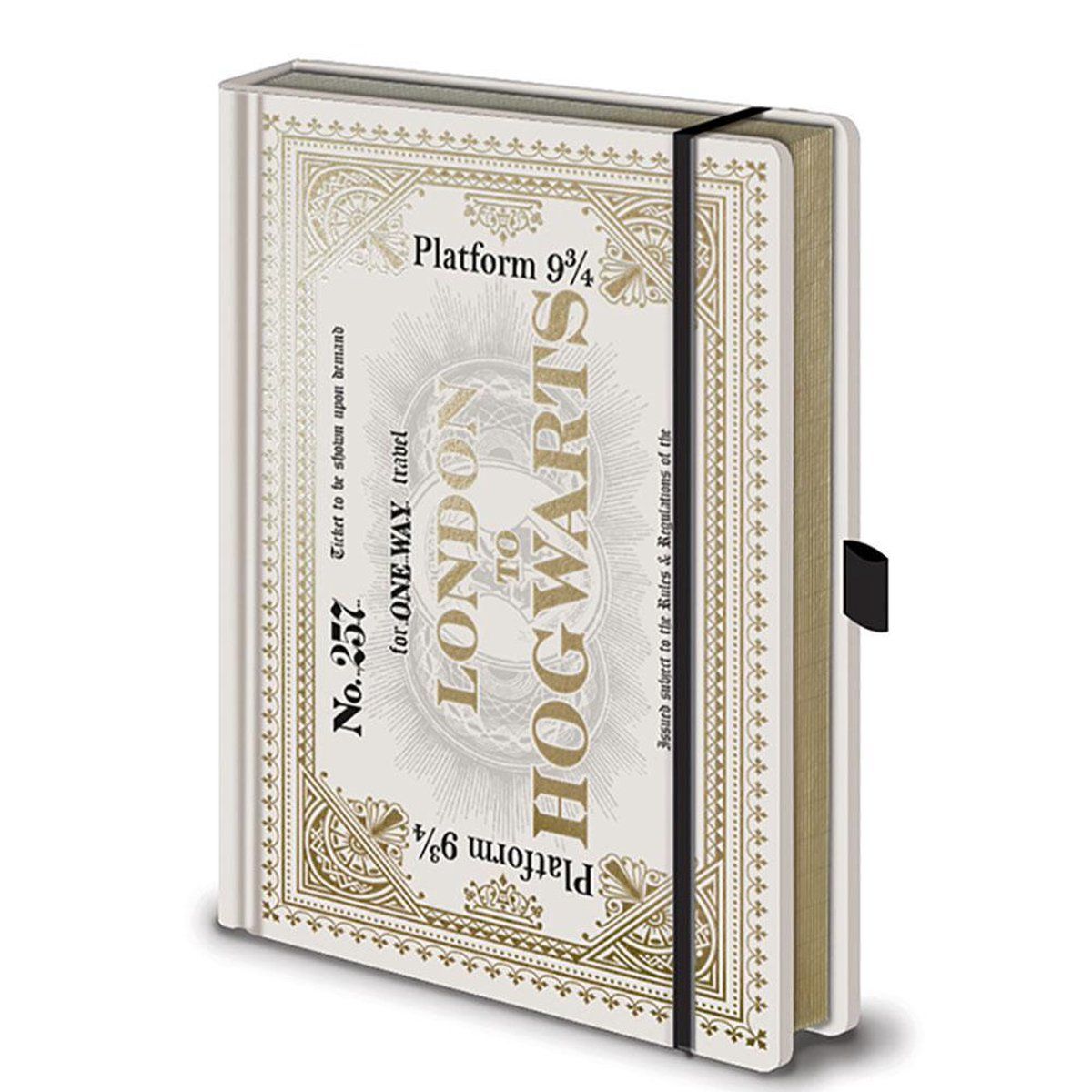 Harry Potter Hogwarts Express Ticket Premium A5 Notebook - White