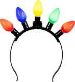 Boland party Diadeem/haarband - kerstlampjes - Adultes