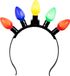 Boland party Diadeem/haarband - kerstlampjes - Adultes