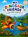My Dinosaur Friends and Their Vehicles: A Cute Coloring Book for Kids Ages 3-5