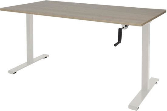 Schaffenburg Zit Sta bureau - Slinger 140x80 robson - wit frame