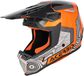 Acerbis Whoops, casque de motocross, Gris/Orange/Noir, S
