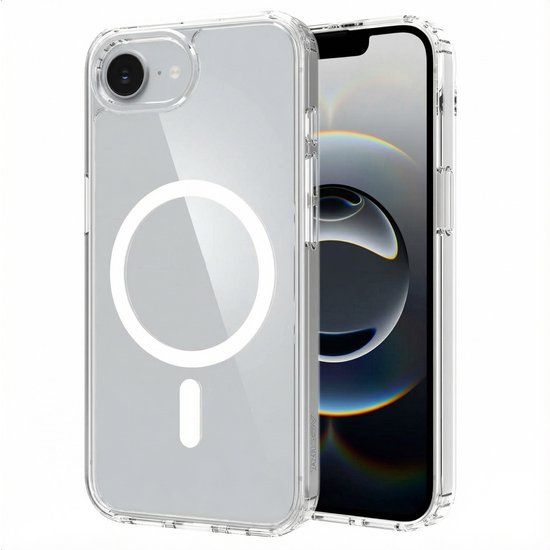 Accezz Xtreme Impact Backcover met MagSafe voor de Apple iPhone 17e / 16e - Transparant