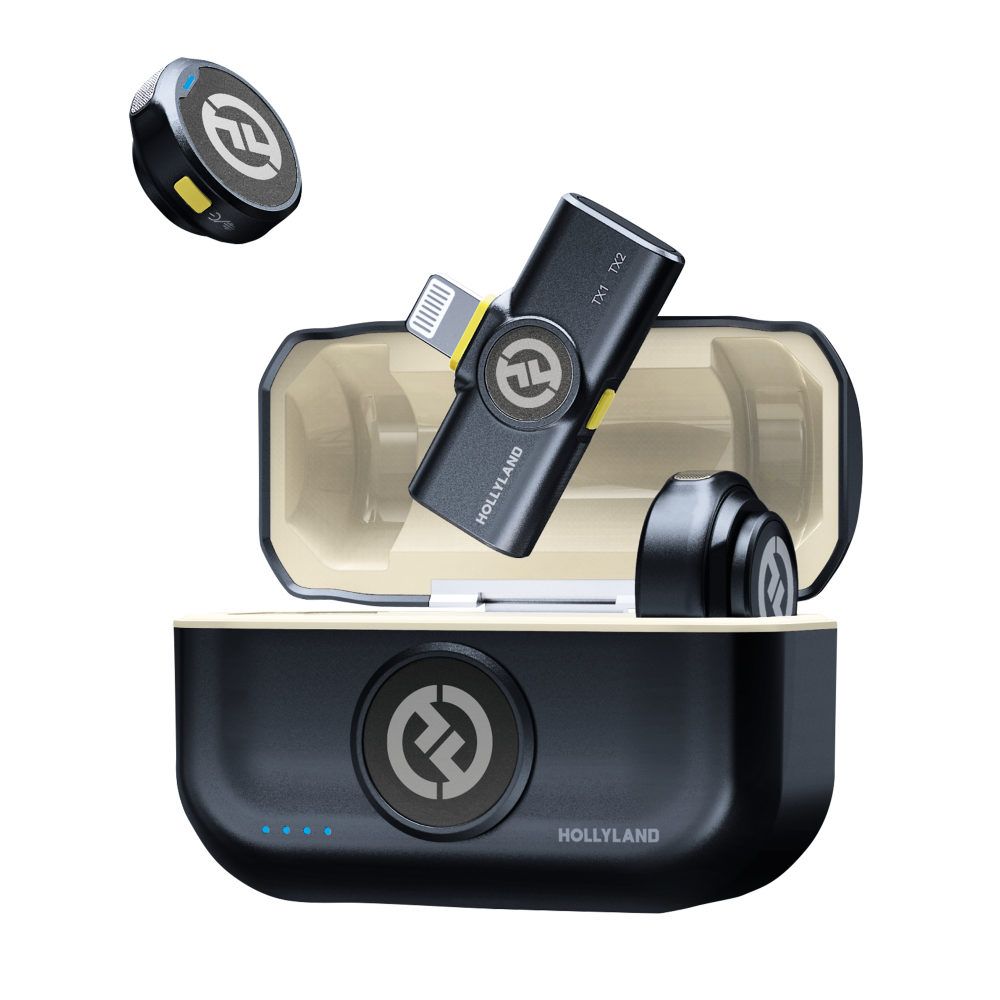 Hollyland Lark M2 Lightning Duo Wireless Microphone System - Black