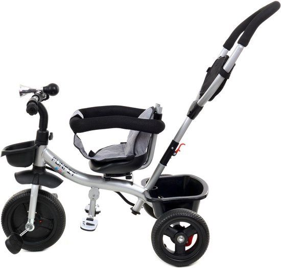 Viking Choice Driewieler met Duwstang en Zonnekap - Grijs