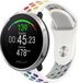 Strap-it Siliconen sport bandje - wit/kleurrijk