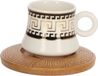 Ensemble de 6 tasses à expresso avec soucoupes et présentoir, service à moka, design 5
