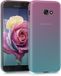 kwmobile Hoesje geschikt voor Samsung Galaxy A5 (2017) - Back Cover - TPU - Roze / Blauw
