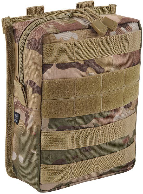 Brandit - Cross tactical camo Molle tasje - One size - Multicolours