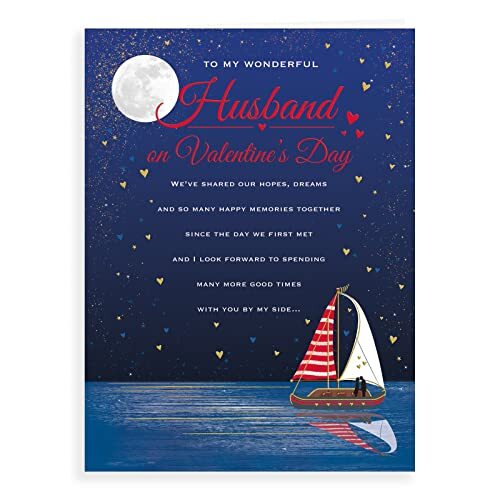 Regal Publishing Valentijnsdag kaart echtgenoot - 30,5 x 22,9 cm - Regal Publishing