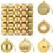 vidaXL Kerstballenset - 75 stuks - Goud - 6 cm - Polystyreen