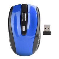 ciciglow Draadloze Muis, Stille Muis 2.4G Draagbare Mobiele Optische Muis met USB-ontvanger Instelbare DPI voor Gamingaccessoires voor Notebooks(blauw)