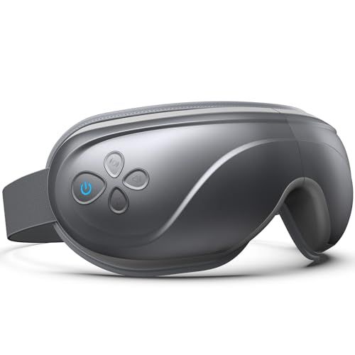 RENPHO Upgrade Eye Massager met warmte, trillingen, compressie, oplaadbaar oogmassager masker met draadloze Bluetooth-muziek voor droge ogen, oogzwelling, donkere kringen, verbetering van de slaap