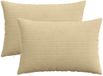 vidaXL - Kussensloop - 2 stuks - HEERLEN - Groen - Grijs - 40 x 60 cm - Corduroy