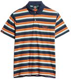 Superdry Lightweight Stripe Korte Mouw Poloshirt Veelkleurig L Man